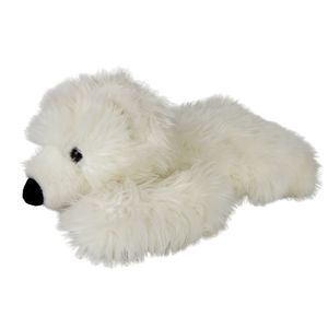 Aurora World 12" Laying Polar Bear Soft Plush Stuffed Animal Toy Cream Floppy